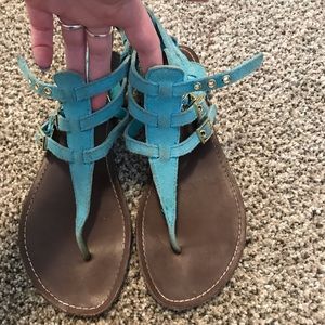 Steve Madden turquoise sandals